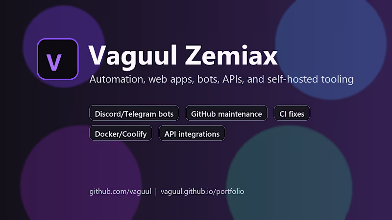 Cover image for Bot and automation fixes