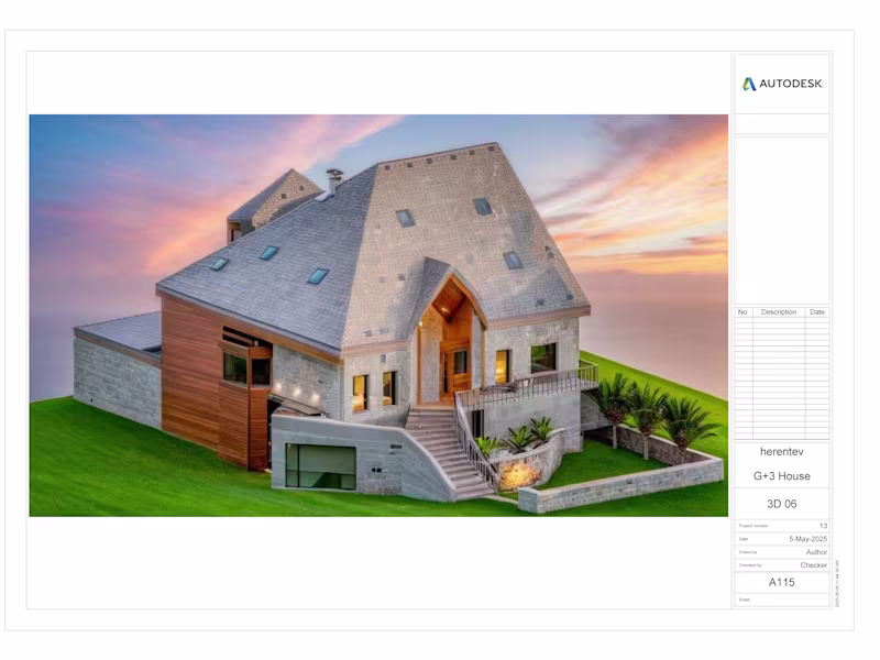 Cover image for I will design Architectural Drawings for you with 3D modeling.
