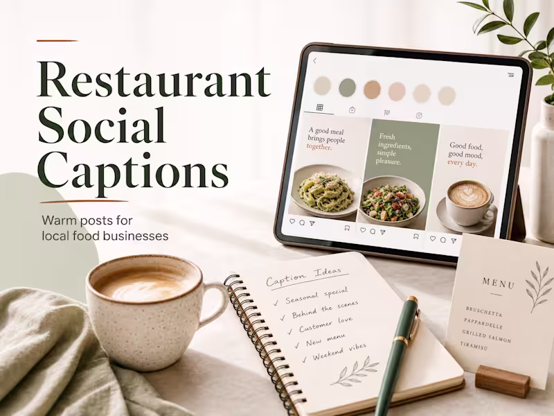 Cover image for Restaurant Social Media Captions