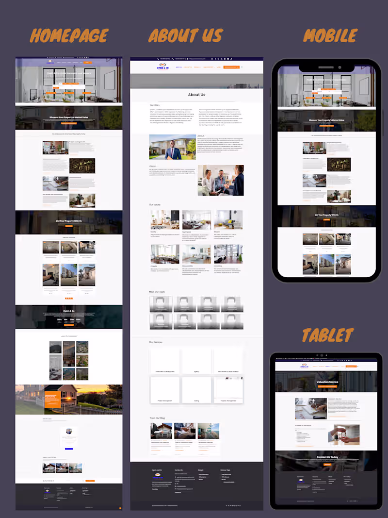 Cover image for Oyom & Co: Website Design