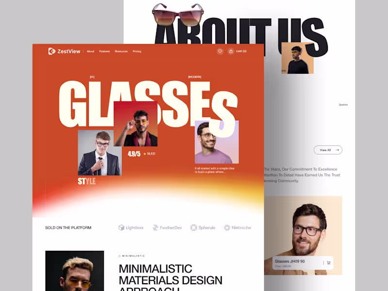 Cover image for Just shipped: ZestView eyewear landing