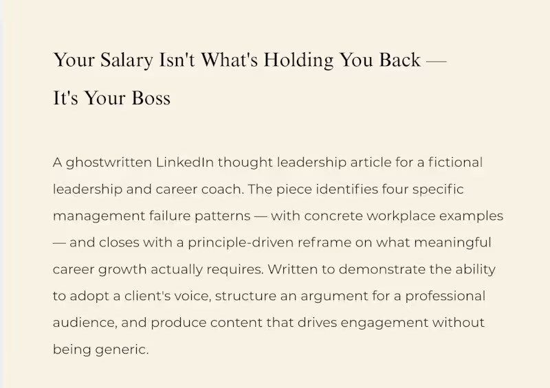 Cover image for LinkedIn Thought Leadership