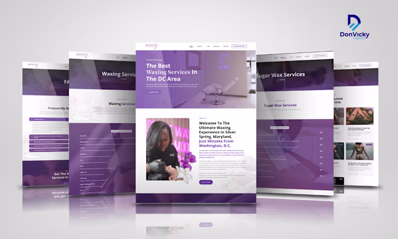 Cover image for WordPress Beauty Aesthetics Website for Waxing By Aggy