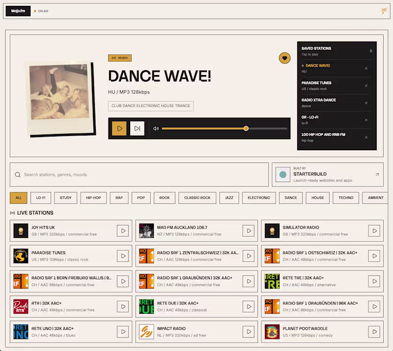 Cover image for Another fun little design... 

Mojo.fm