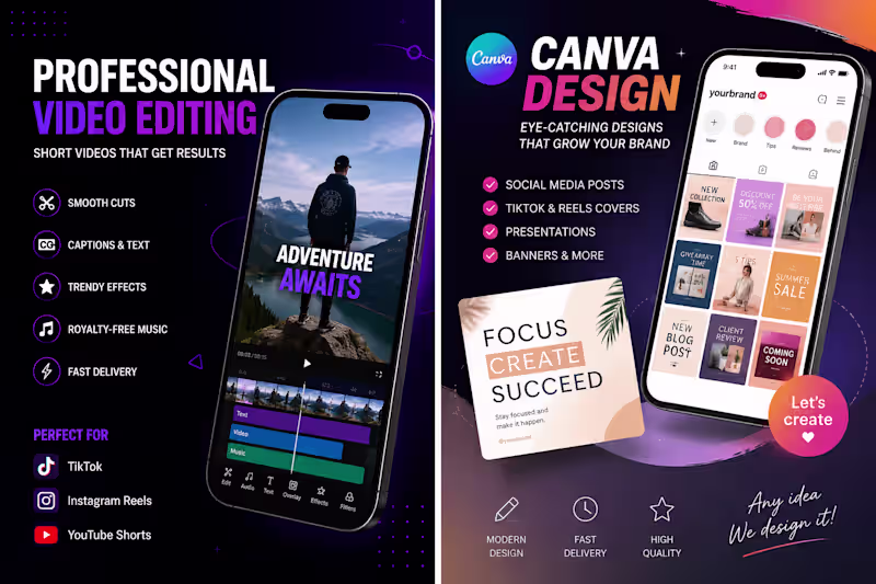 Cover image for TikTok & Instagram Reels Video Editing