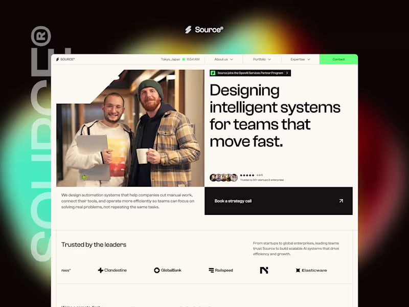 Cover image for Source® — AI Agency & Enterprise Website Template