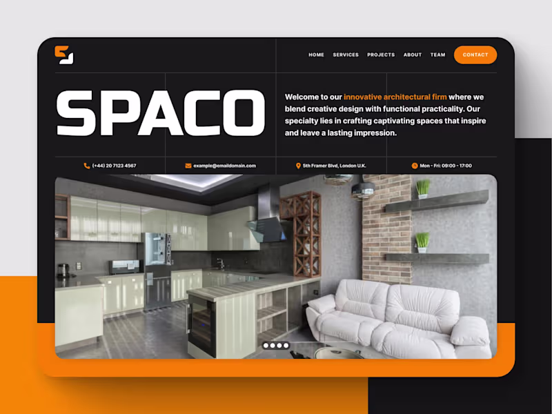 Cover image for SPACO: Architecture Website Template