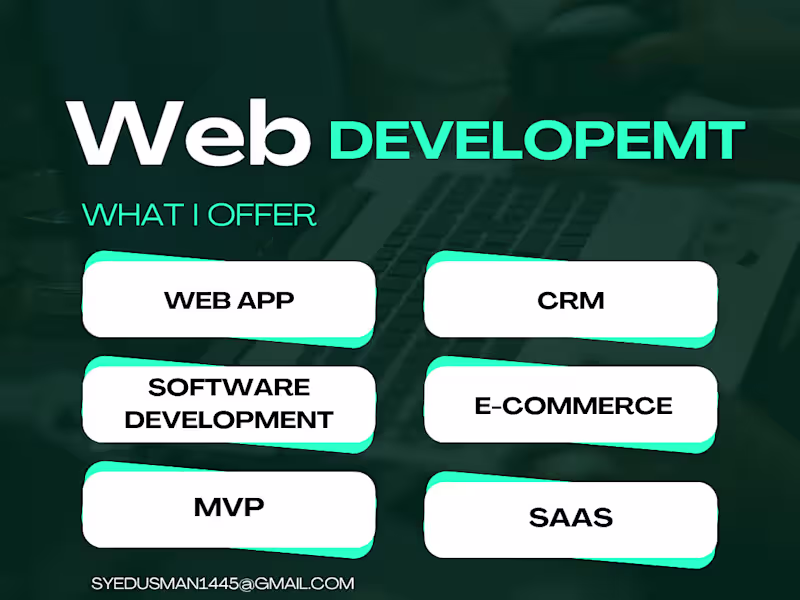 Cover image for Web App development