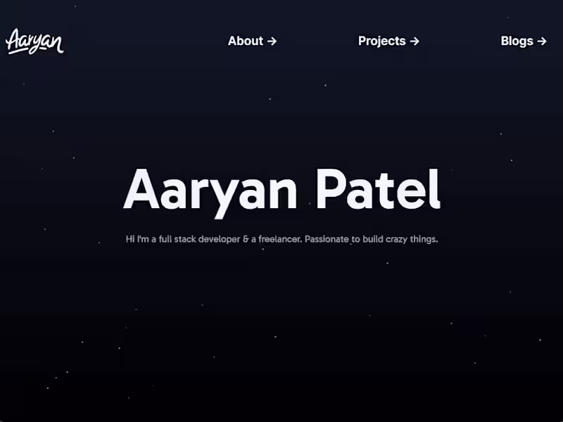 Cover image for Portfolio website