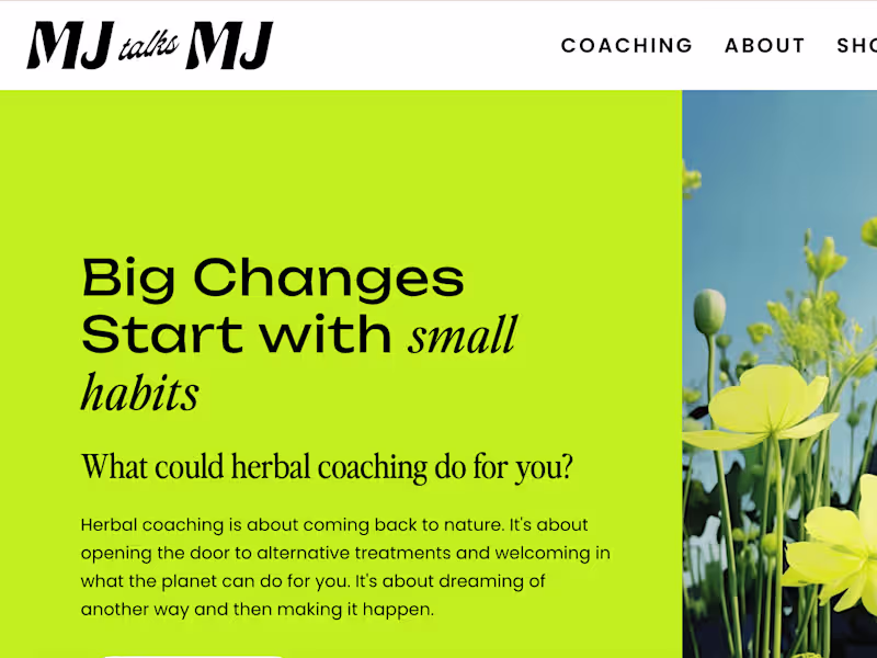 Cover image for MJ talks MJ Website Copy