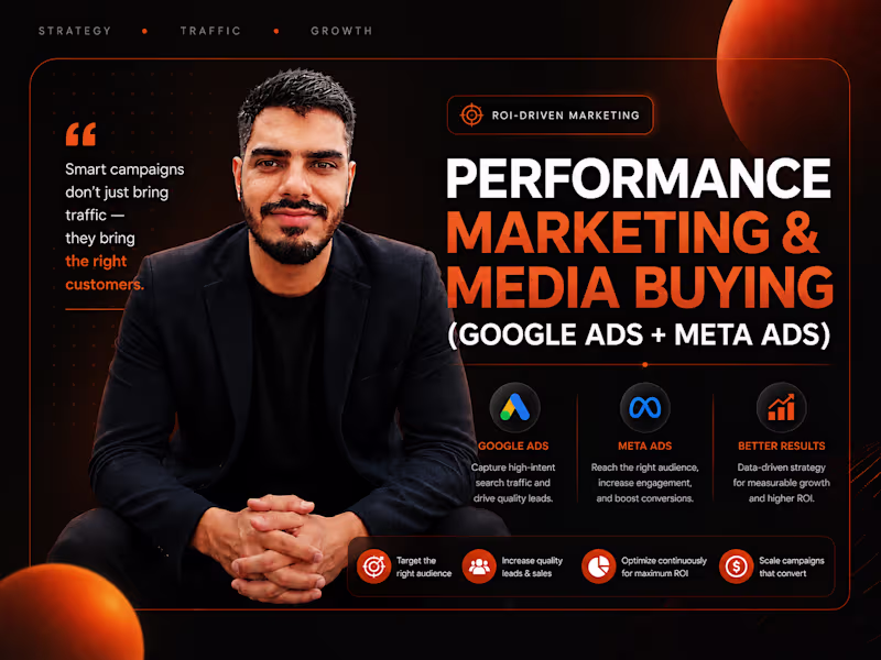 Cover image for Performance Marketing & Media Buying (Google Ads + Meta Ads)