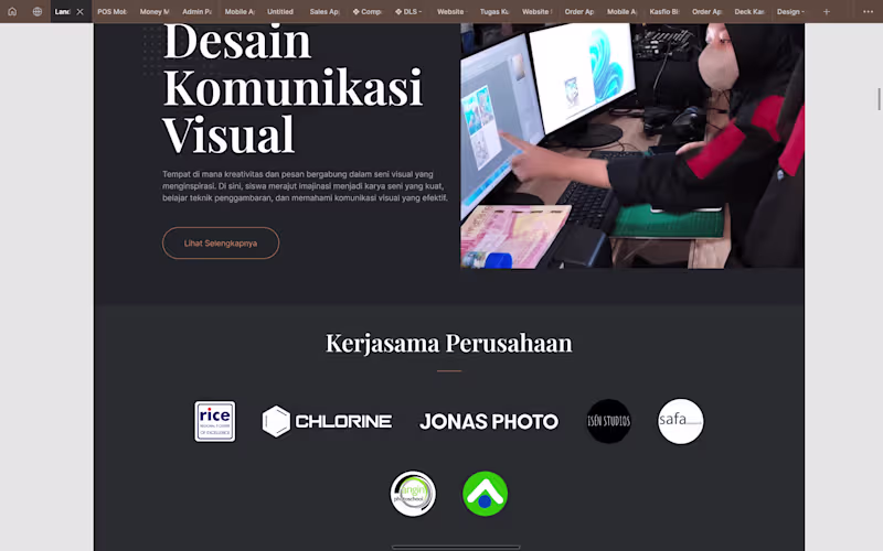 Cover image for Making a website landing page for school