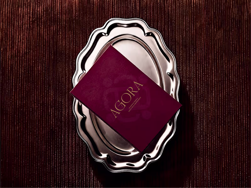 Cover image for Brand Identity for AGORA · Parisian Wine Bar