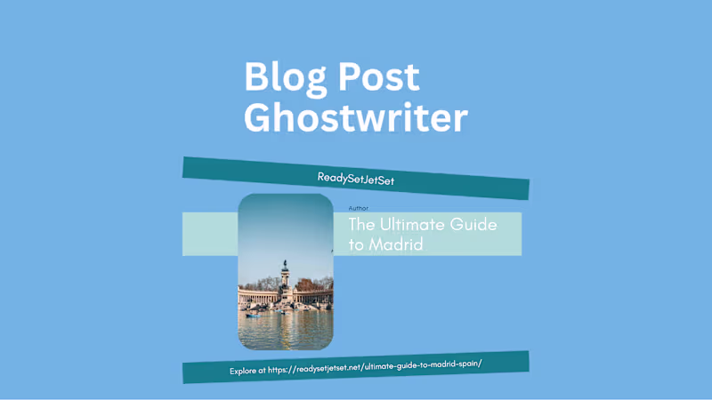 Cover image for Ghostwritten Article