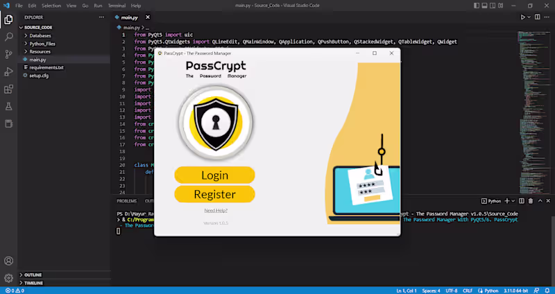 Cover image for PassCrypt - The Password Manager