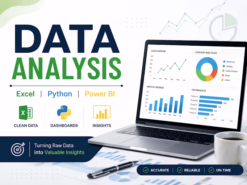 Cover image for Data Analysis with Excel & Python