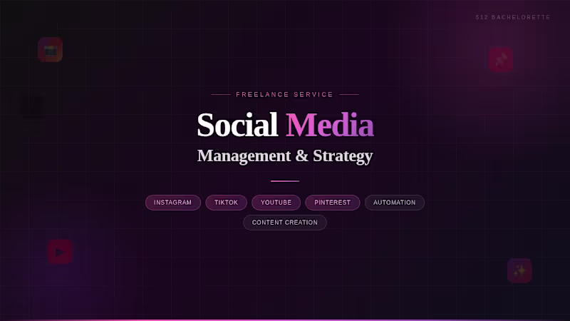 Cover image for Social Media Management & Content Strategy