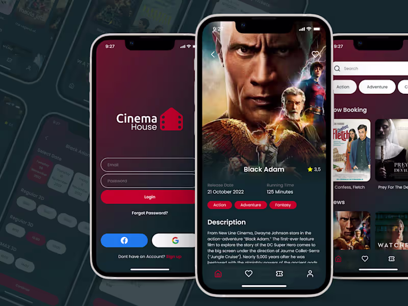 Cover image for App Design - Cinema House