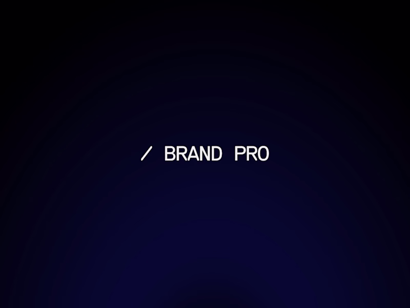 Cover image for / Brand Pro
