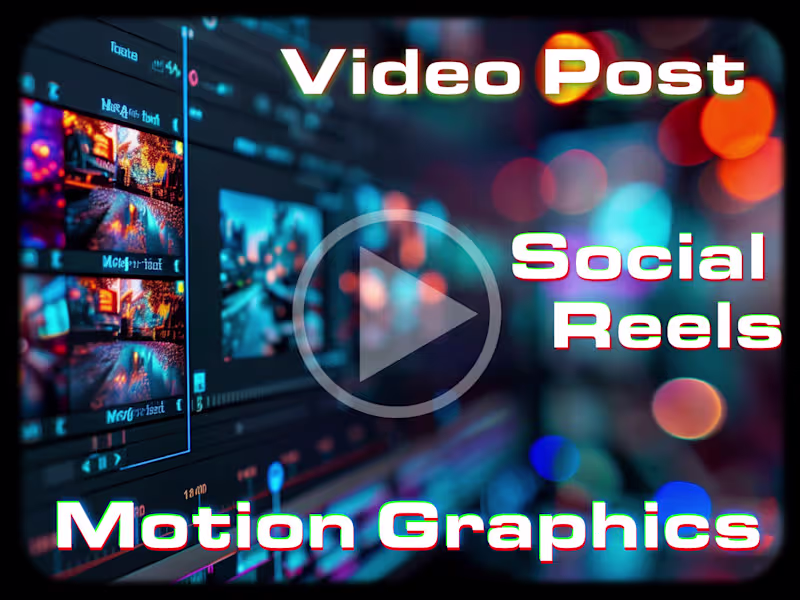 Cover image for Video Production & Post-Production