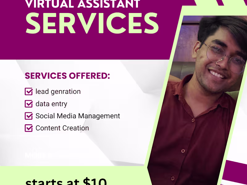 Cover image for Efficient Virtual Assistant | Your Productivity Partner