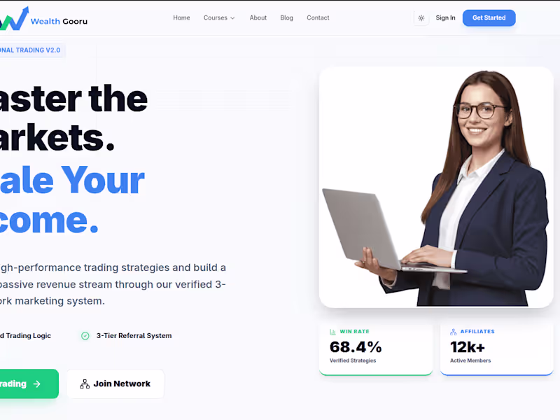 Cover image for Algorithmic Trading System & Network Marketing Design
