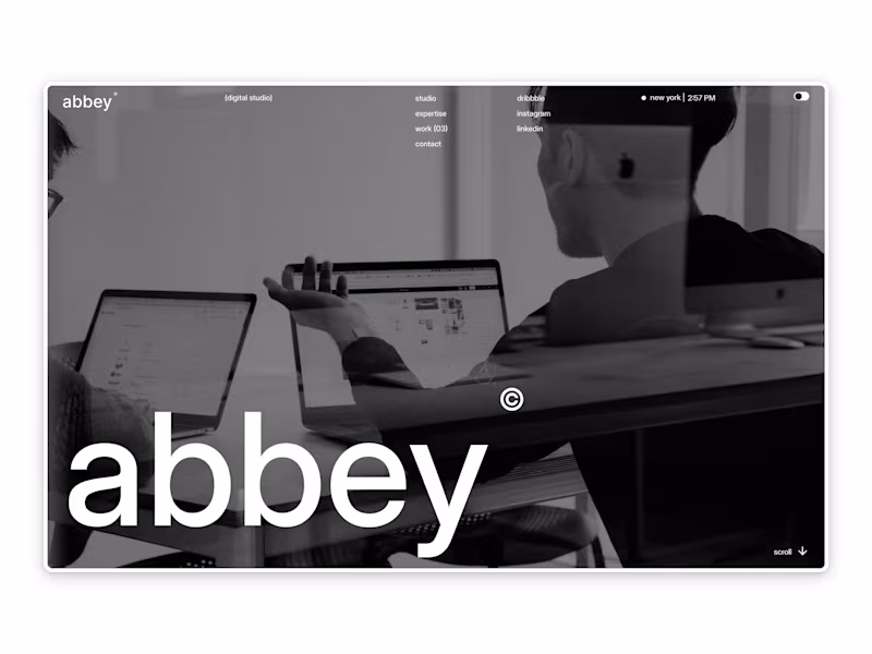 Cover image for Abbey — Clean and modern agency website