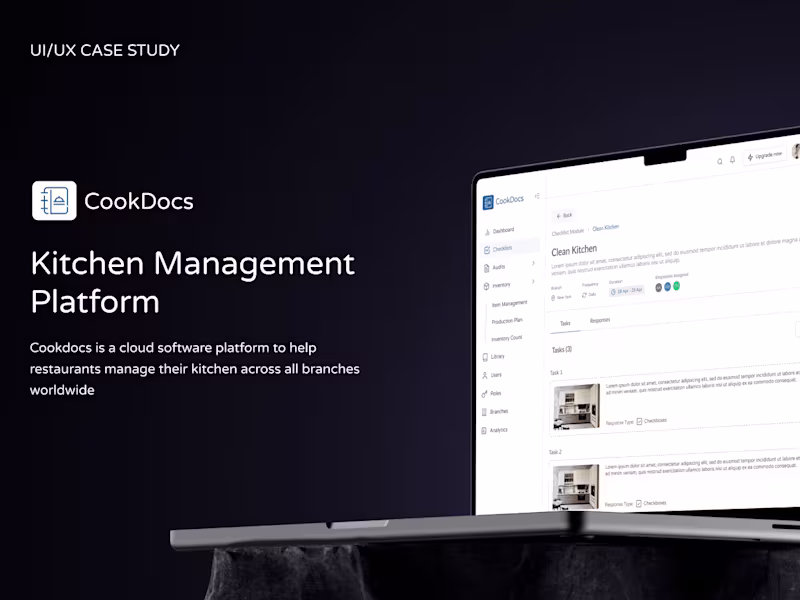 Cover image for Cookdocs: A multi-branch management platforms for restaurants.