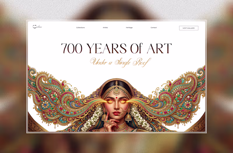 Cover image for Explore a New Hero Concept: Blend Artistry with Web Design