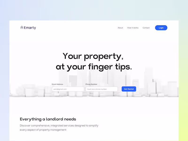 Cover image for Emerty Framer Website Design