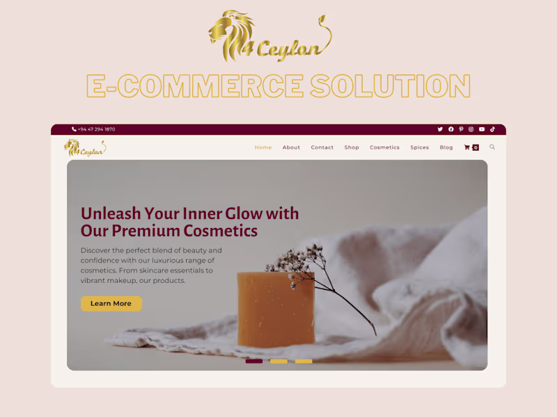 Cover image for 4Ceylon (Pvt) Ltd - Complete E-Commerce Solution