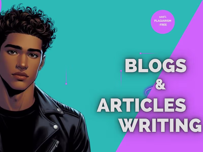 Cover image for I will create article and blog post with SEO for your website