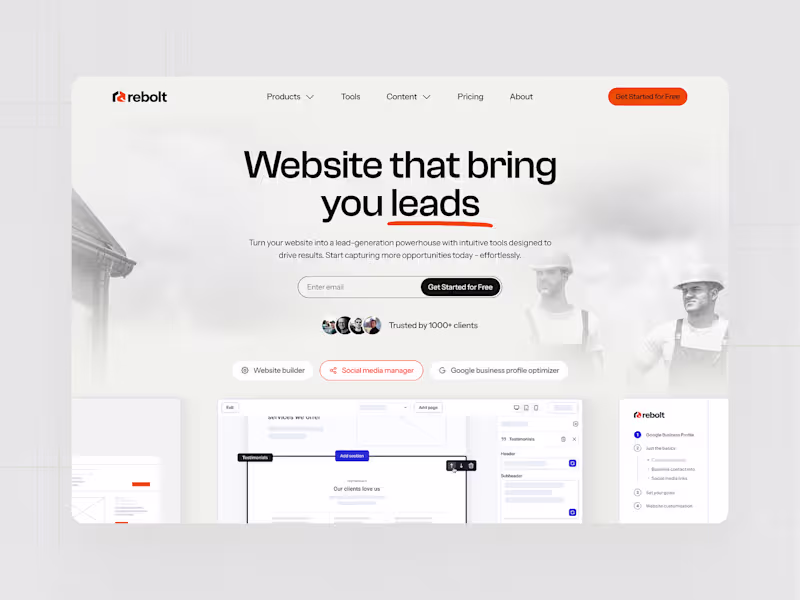 Cover image for Rebolt Marketing Platform Development