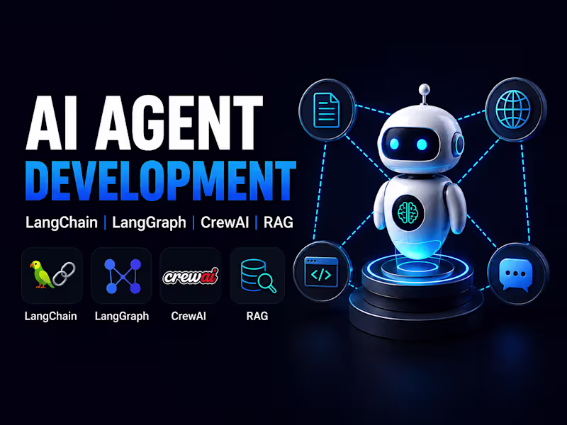Cover image for Build ai agents with langchain, langgraph, crewai and rag