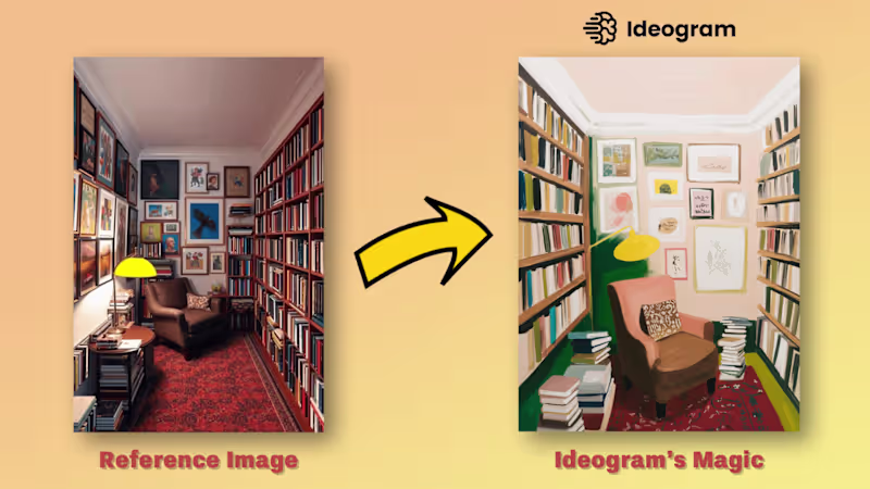 Cover image for Photo → Illustration using Ideogram’s style paint gesture. L...
