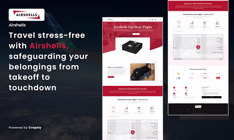 Cover image for Airshells.com – Travel with Confidence, Protect with Ease ✈️🛡️