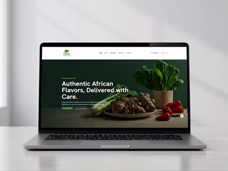 Cover image for An e-commerce website for an