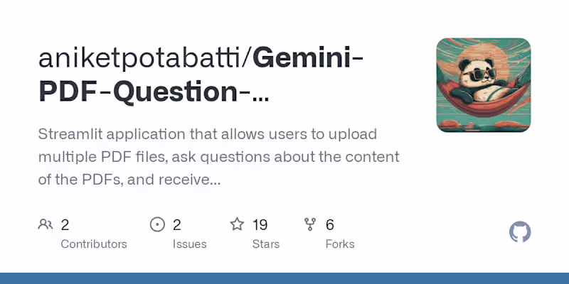 Cover image for GitHub - aniketpotabatti/Gemini-PDF-Question-Answering-System: …