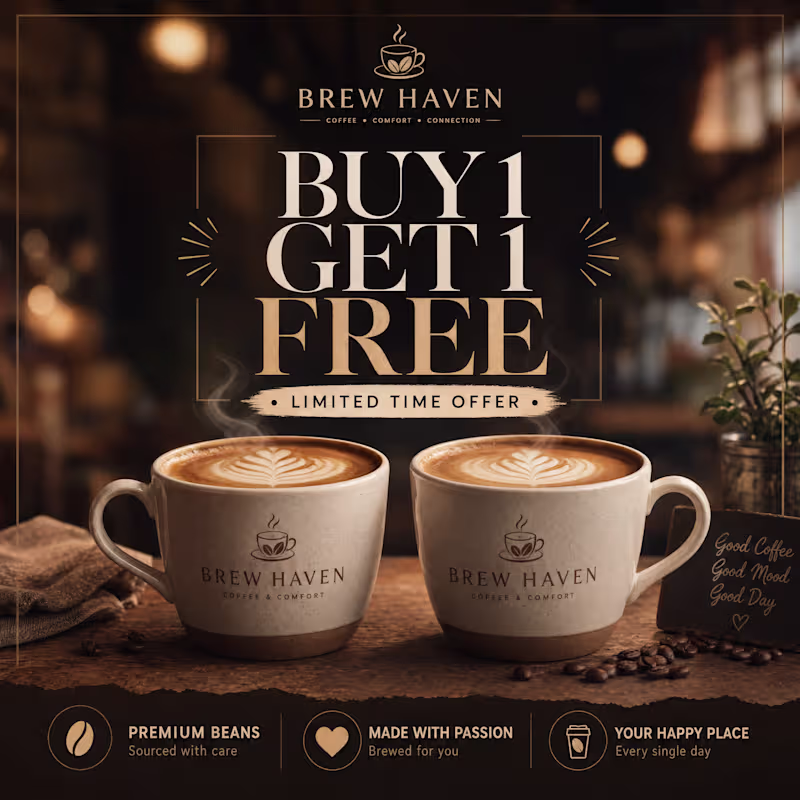 Cover image for High-Converting Cafe Social Media Design
