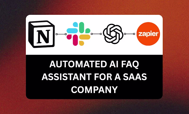 Cover image for Automated AI FAQ Assistant for