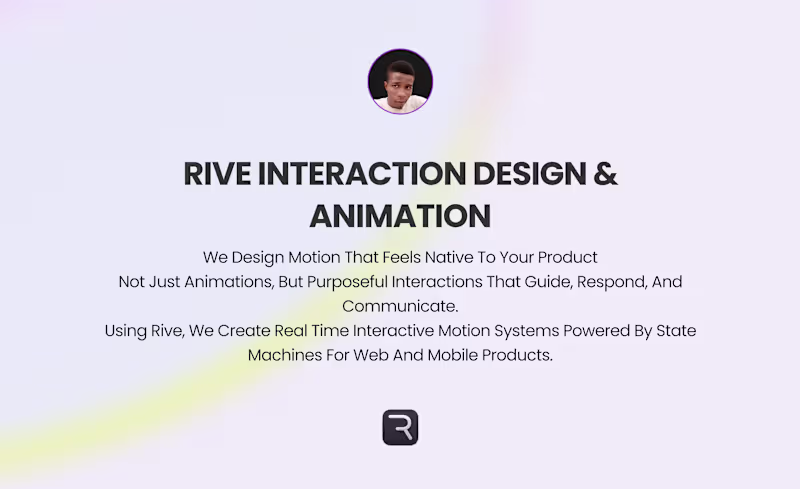 Cover image for Rive Interaction Design & Animation