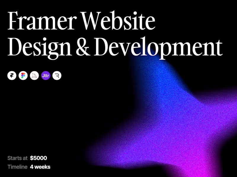 Cover image for Framer Website Design & Development