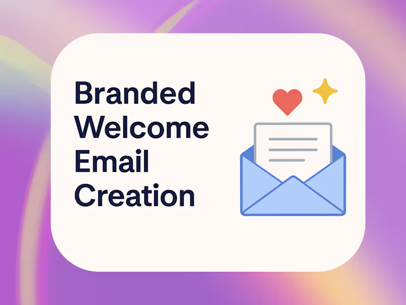 Cover image for Welcome Email Design & Copy