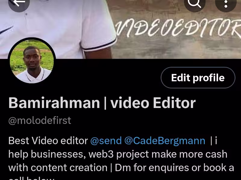 Cover image for Video editing 