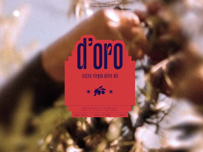 Cover image for d'oro — brand and packaging