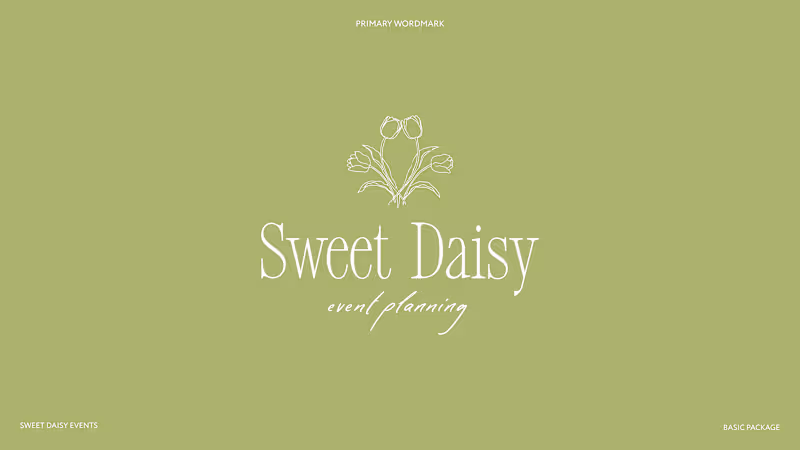 Cover image for Branding Identity for Sweet Daisy Events