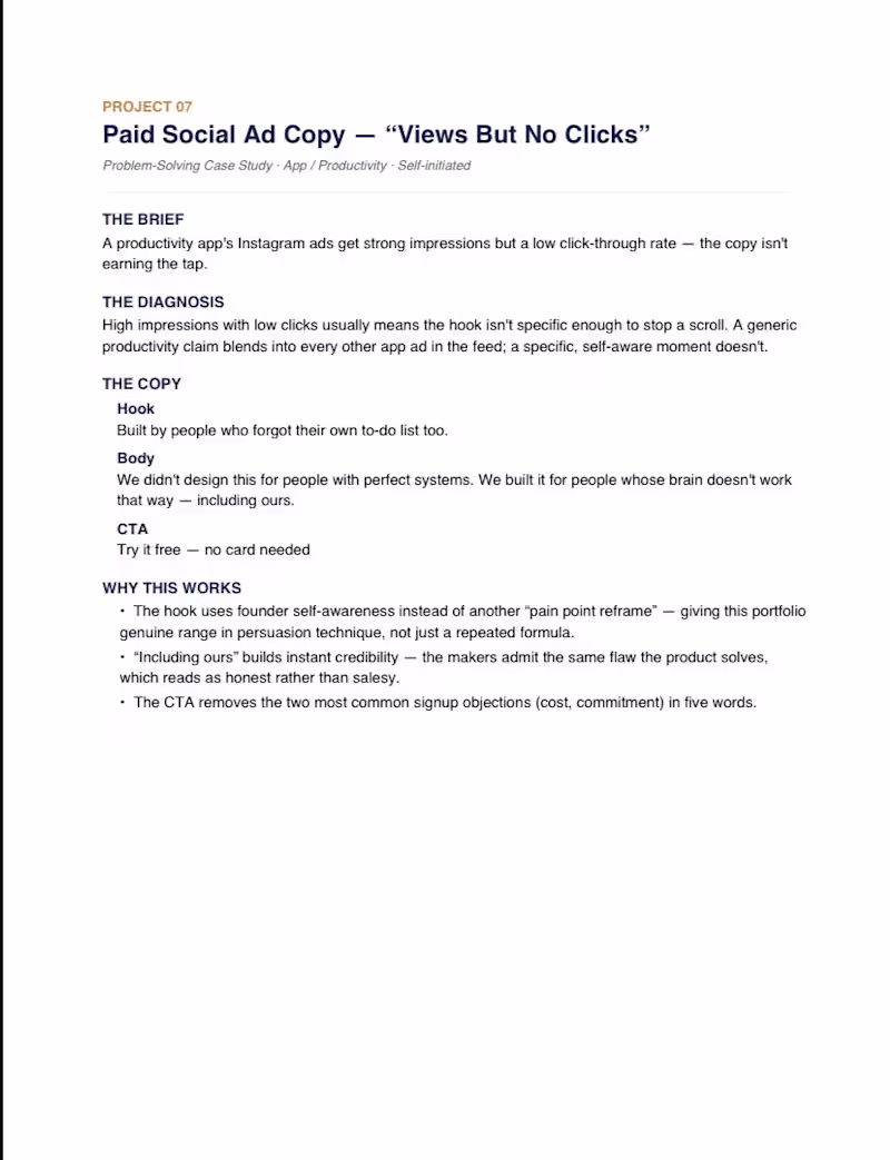 Cover image for Social & Paid Ad Copy