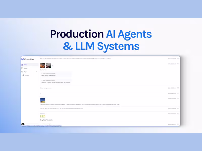 Cover image for Production AI agents & LLM systems