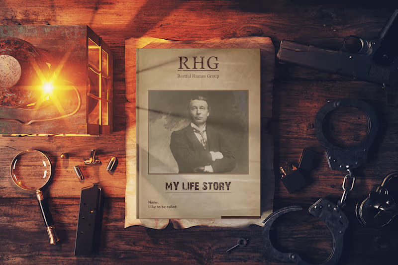 Cover image for Vintage Biography Booklet Design for RHG | DesignoFly