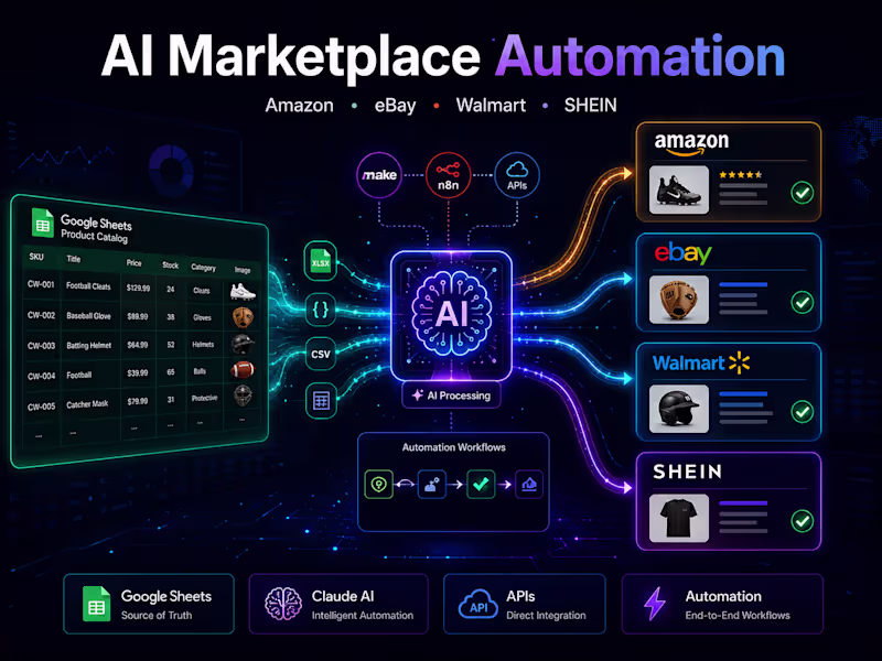 Cover image for AI Marketplace Listing Automation System